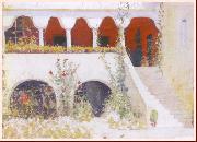 Bouboulina s mansion 19th c oil painting